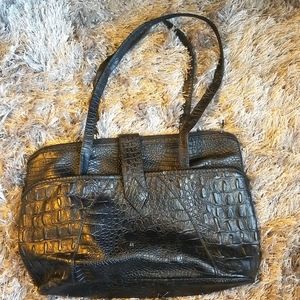 Black Medium Alligator Print Purse